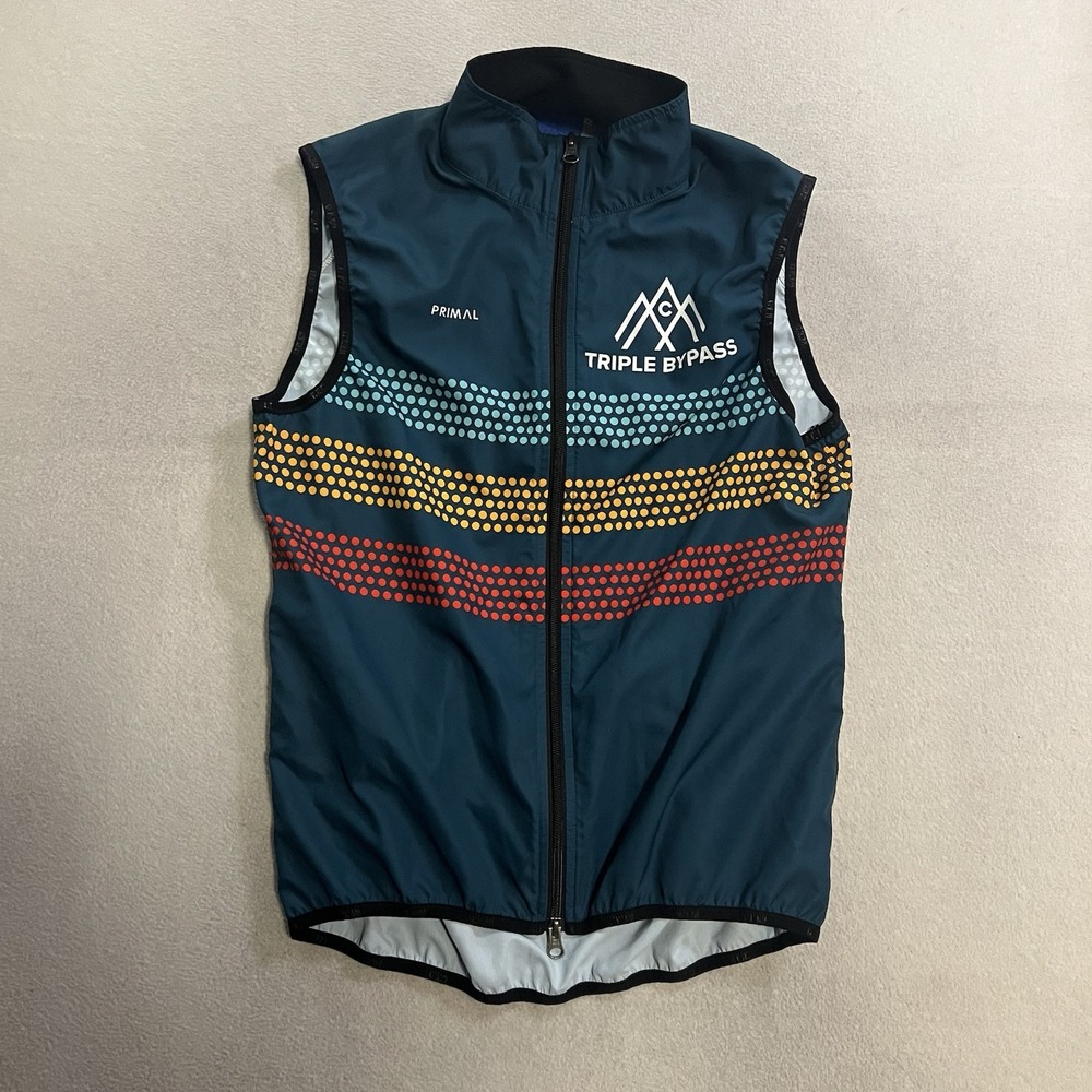 Primal Jersey Shirt Men's Size Medium Multicolor Triple Bypas Cycling Full Zip